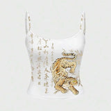 China Design Retro Askılı Croptop