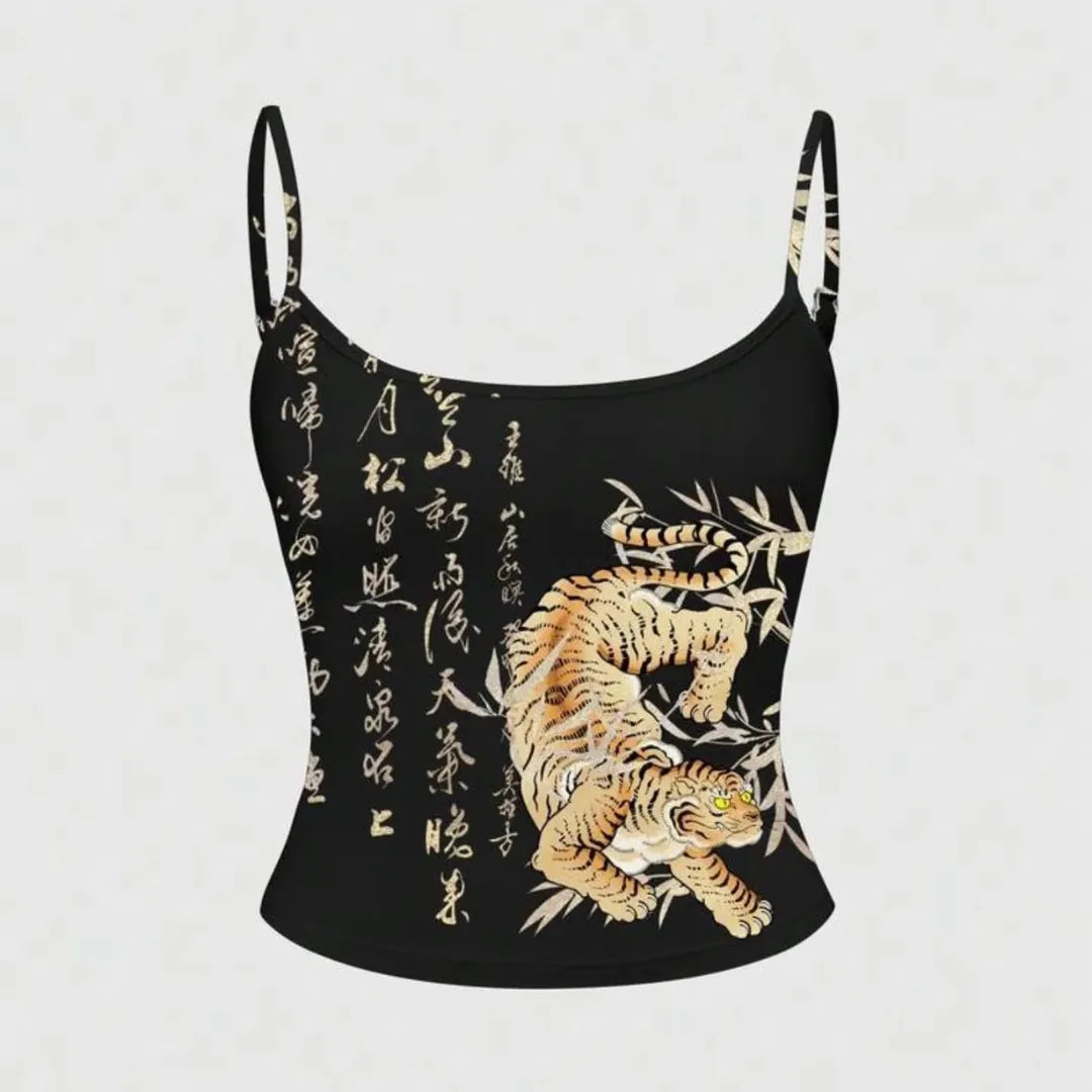 China Design Retro Askılı Croptop
