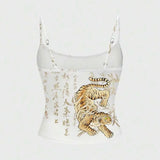 China Design Retro Askılı Croptop