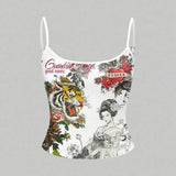 China Design Retro Askılı Croptop