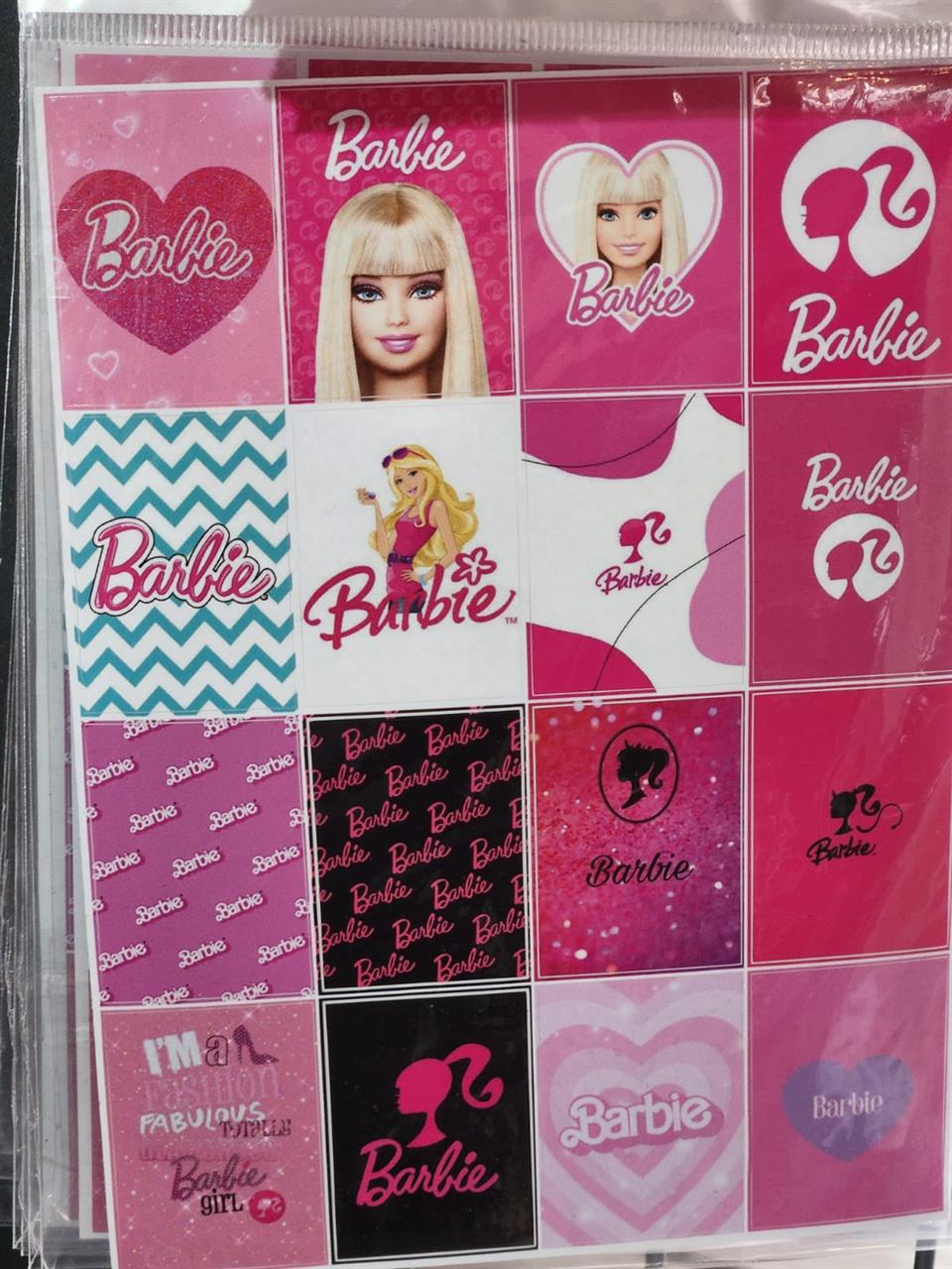 Barbie Yapışkanlı Etiket