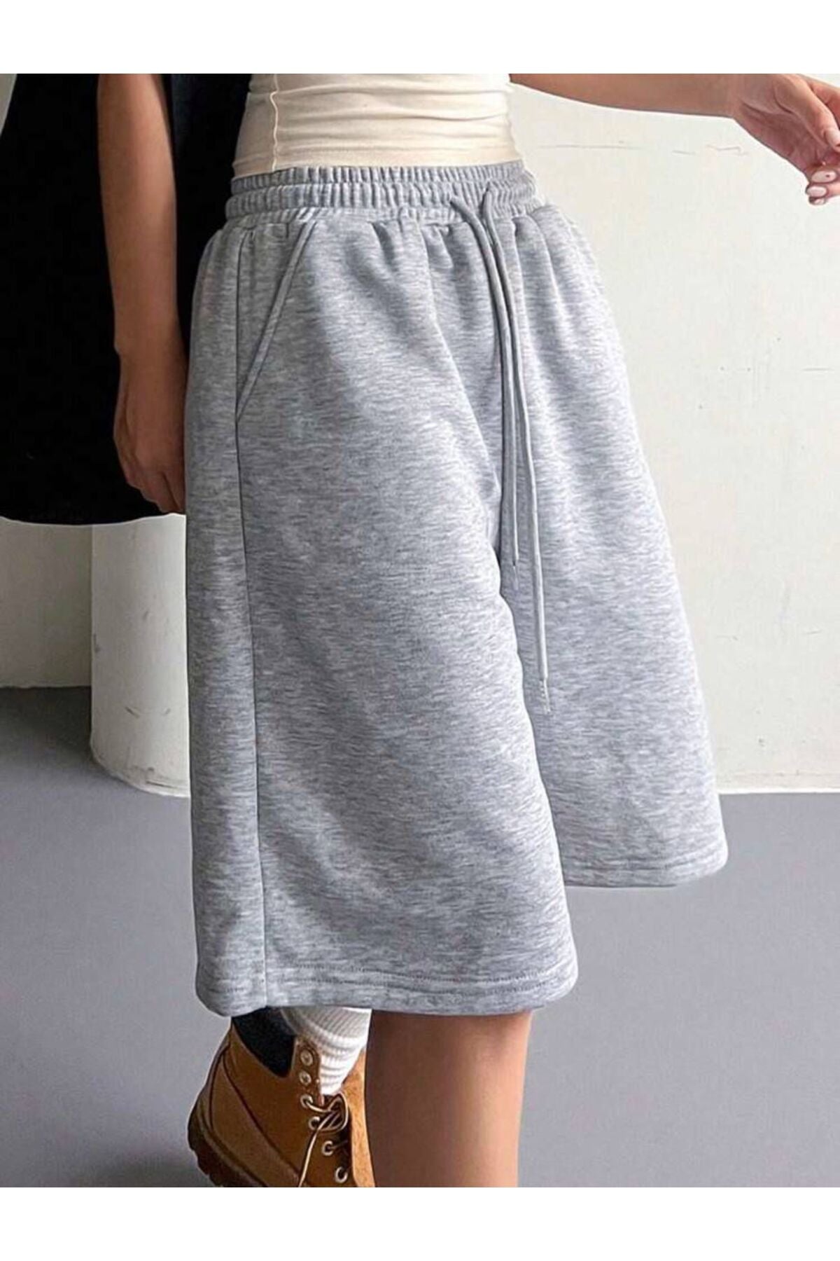 Basic Unisex Baggy Oversize Bermuda Şort