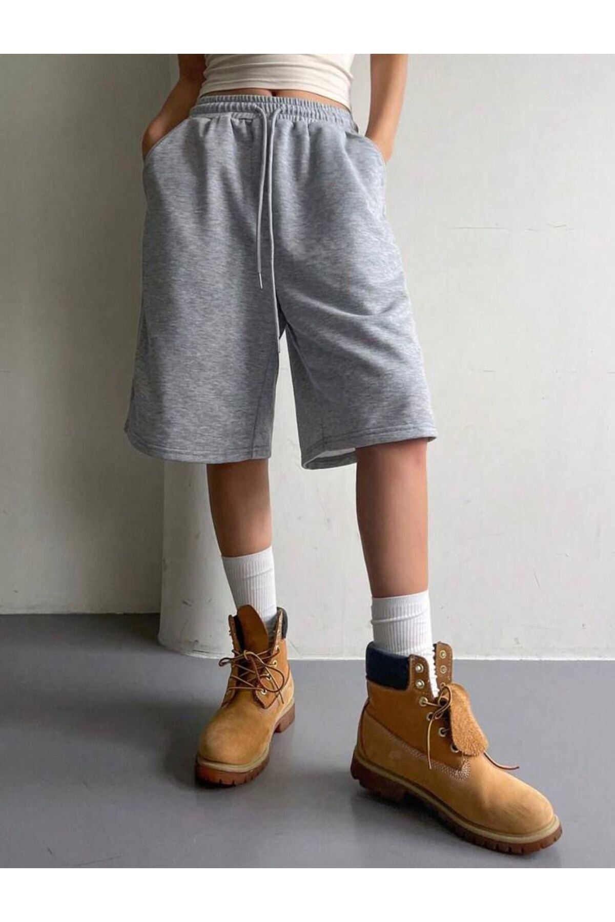 Basic Unisex Baggy Oversize Bermuda Şort