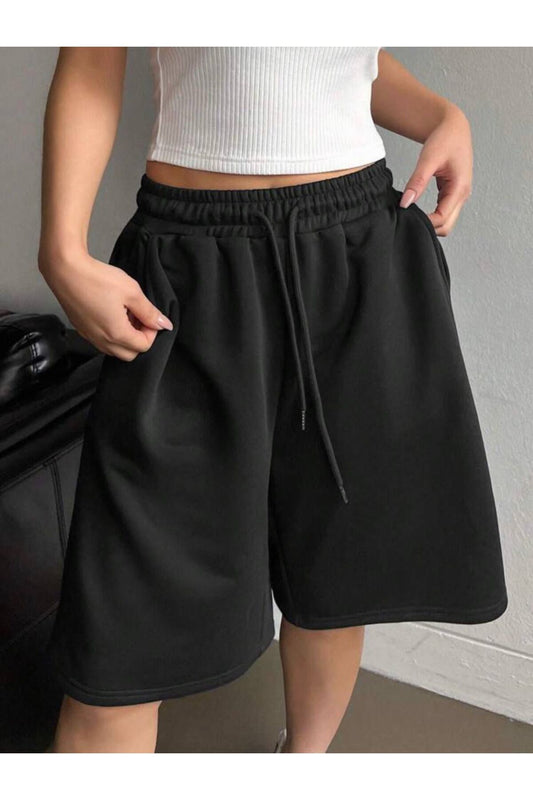 Basic Unisex Baggy Oversize Bermuda Şort