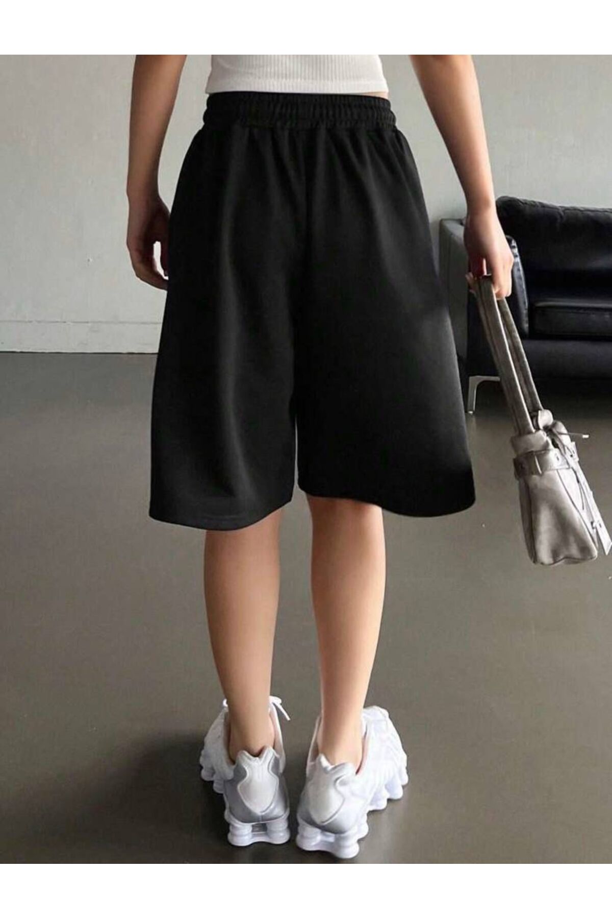 Basic Unisex Baggy Oversize Bermuda Şort