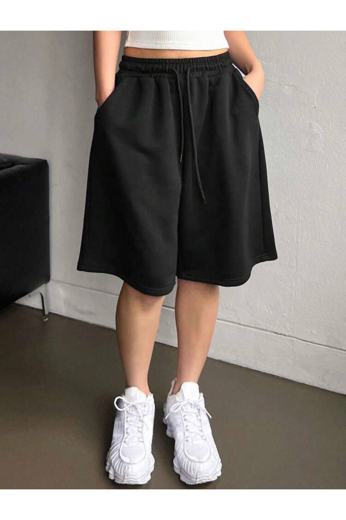 Basic Unisex Baggy Oversize Bermuda Şort