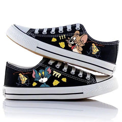 Tom & Jerry Baskılı Unisex Kanvas Ayakkabı