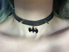 Batman Tasarımlı Tasma Choker Kolye Model