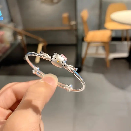 Kitty Ribbon Charm Bileklik