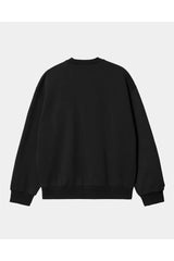 Berserk Logo Baskılı Siyah Unisex Oversize Bisiklet Yaka Sweatshirt