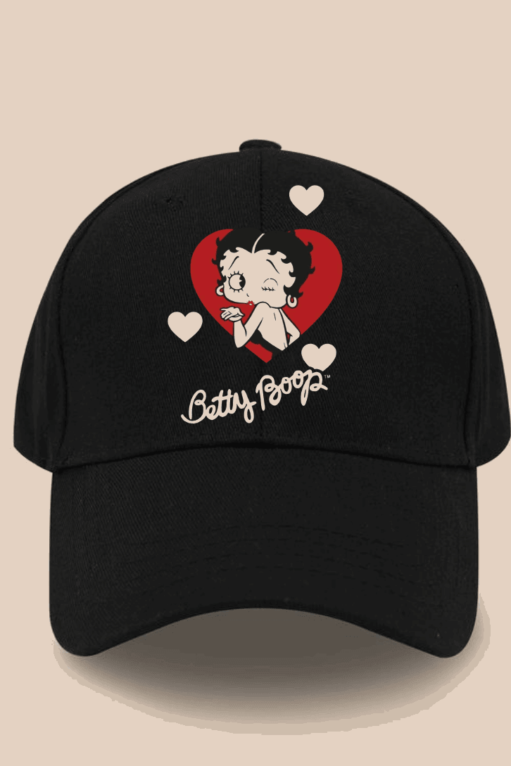 Betty Boop Siyah Şapka