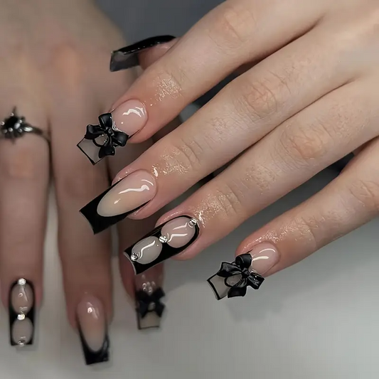 Gothic Ribbon Takma Tırnak