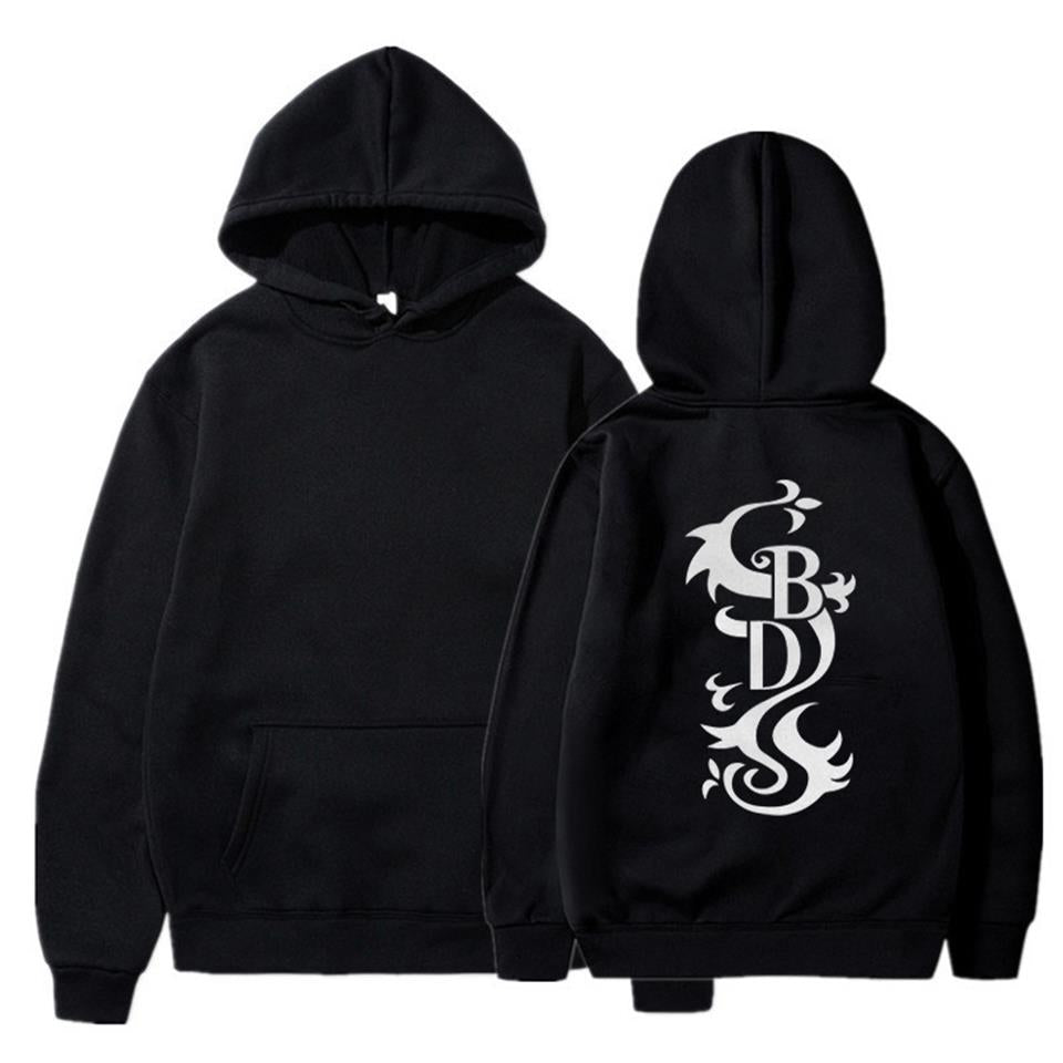 Black Dragon Sırt Baskılı Siyah Unisex Oversize Kapüşonlu Sweatshirt