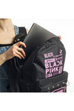 Black Pink Baskılı Çok Kullanılışlı Laptop Sırt Çantası Piersingli