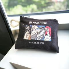 Black Pink Desenli Mini Cüzdan