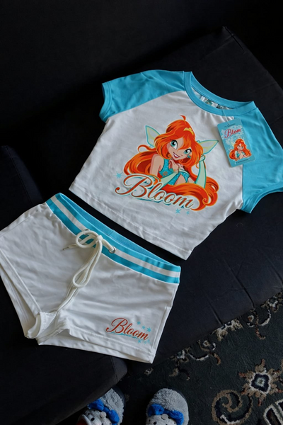 Winx Bloom Turkuaz Şort T-shirt Takım