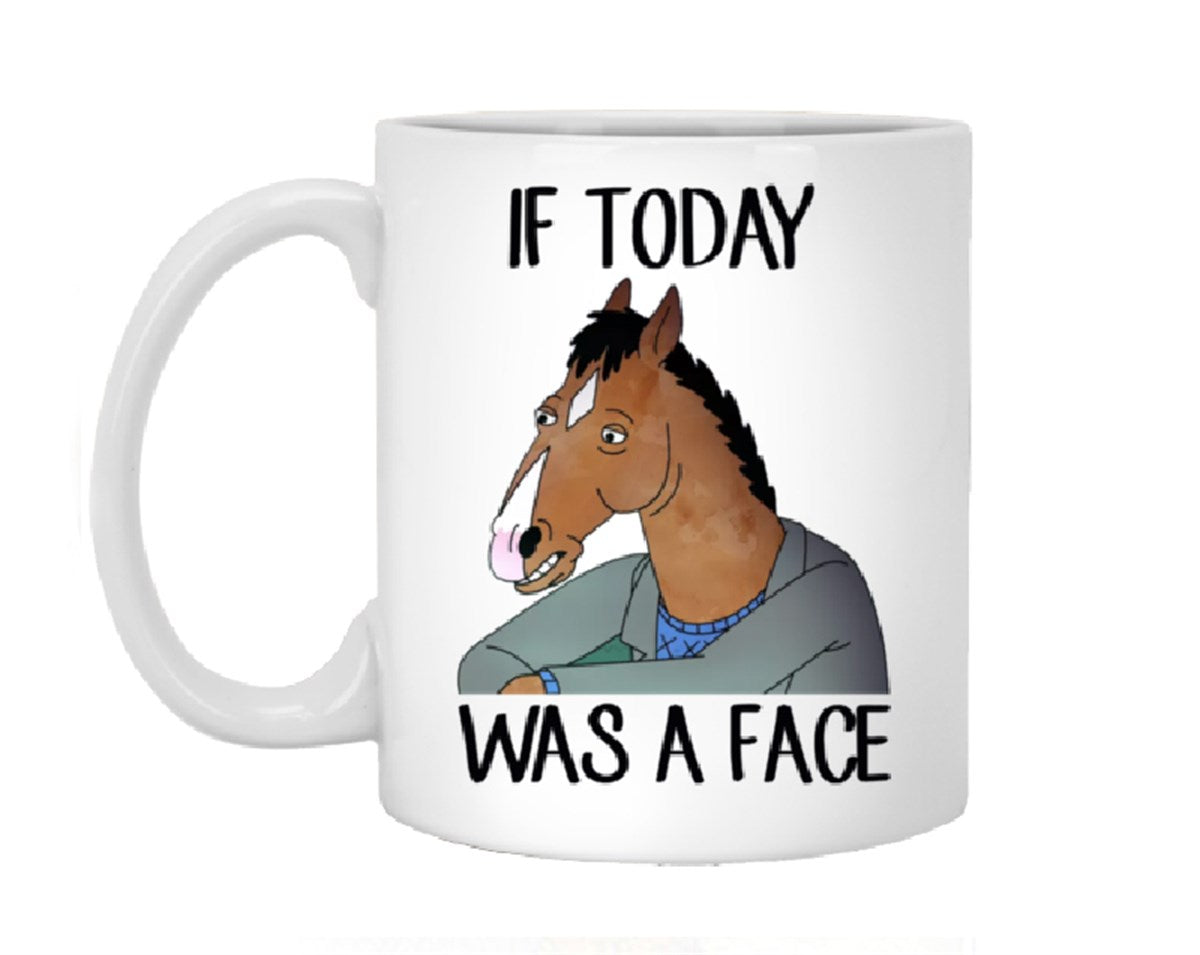 Bojack Horseman - If Today Was A Face  Seramik Kupa