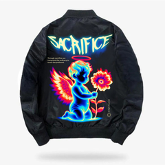 Sacrifice Baskılı Unisex Bomber Ceket