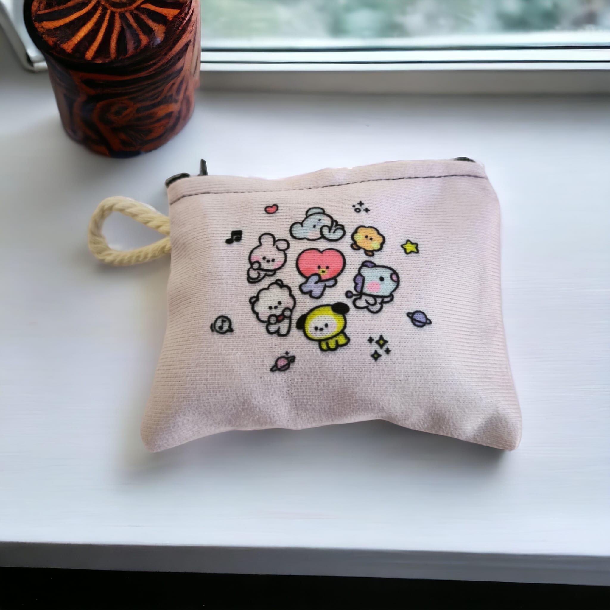 Bt21 Desenli Mini Cüzdan