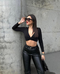 Bükümlü Crop Top