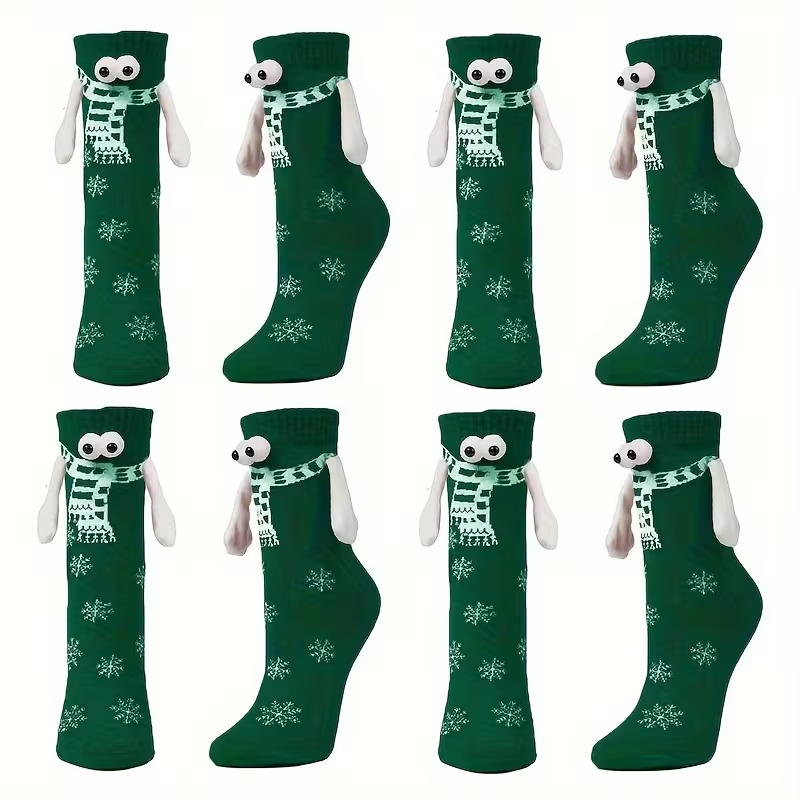 Christmas Temalı El Ele Çoraplar