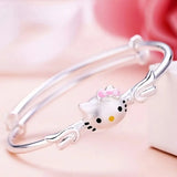 Kitty Ribbon Charm Bileklik