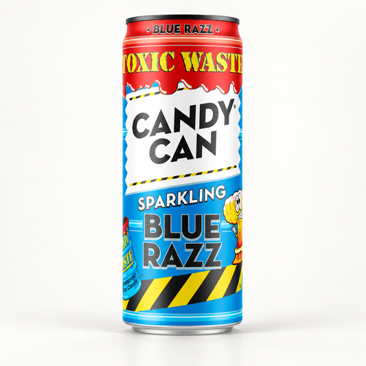 Toxic Waste Candy Can Sparkling Blue Razz Gazlı İçecek