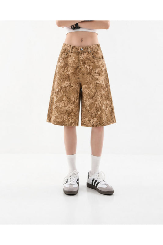 Camo Cargo Harajuku Y2K Unisex Şort Bermuda