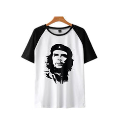 Che Guevara Baskılı Reglan Kol Beyaz Unisex Oversize T-shirt