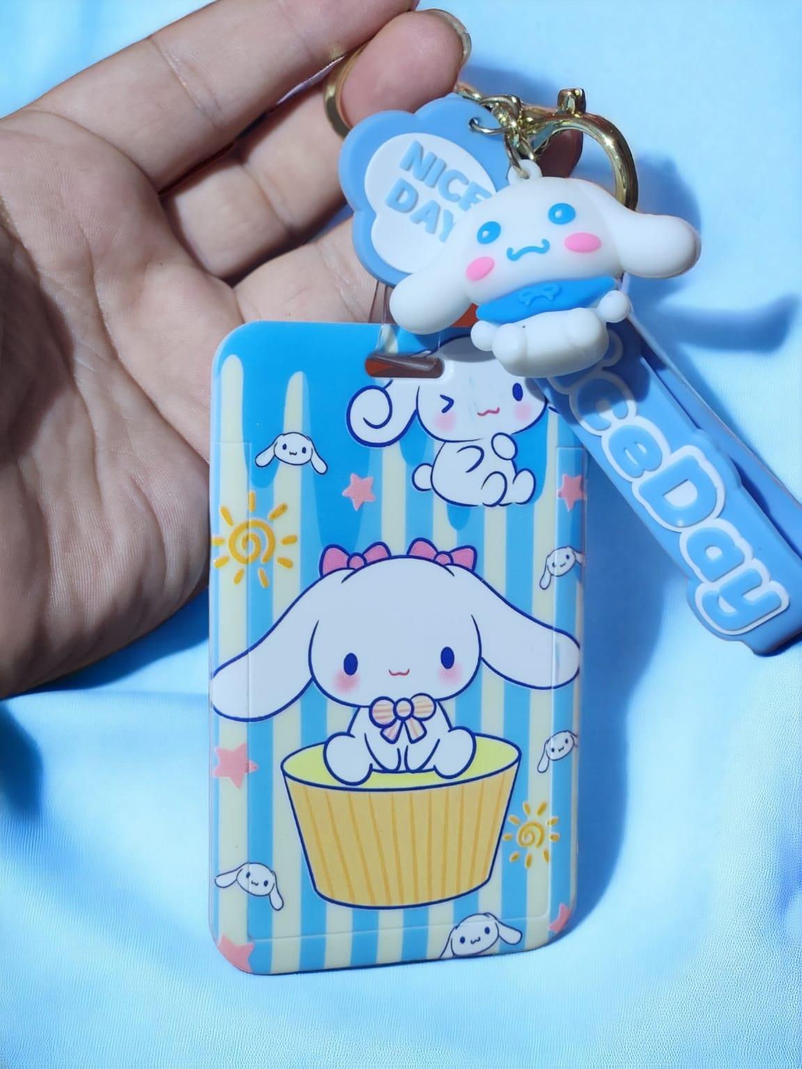 Cinnamoroll Figürlü Kartlı Silikon Anahtarlık