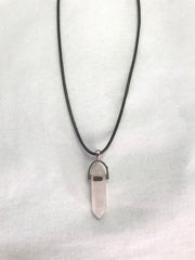 Crystal Stone Pink Necklace Kolye