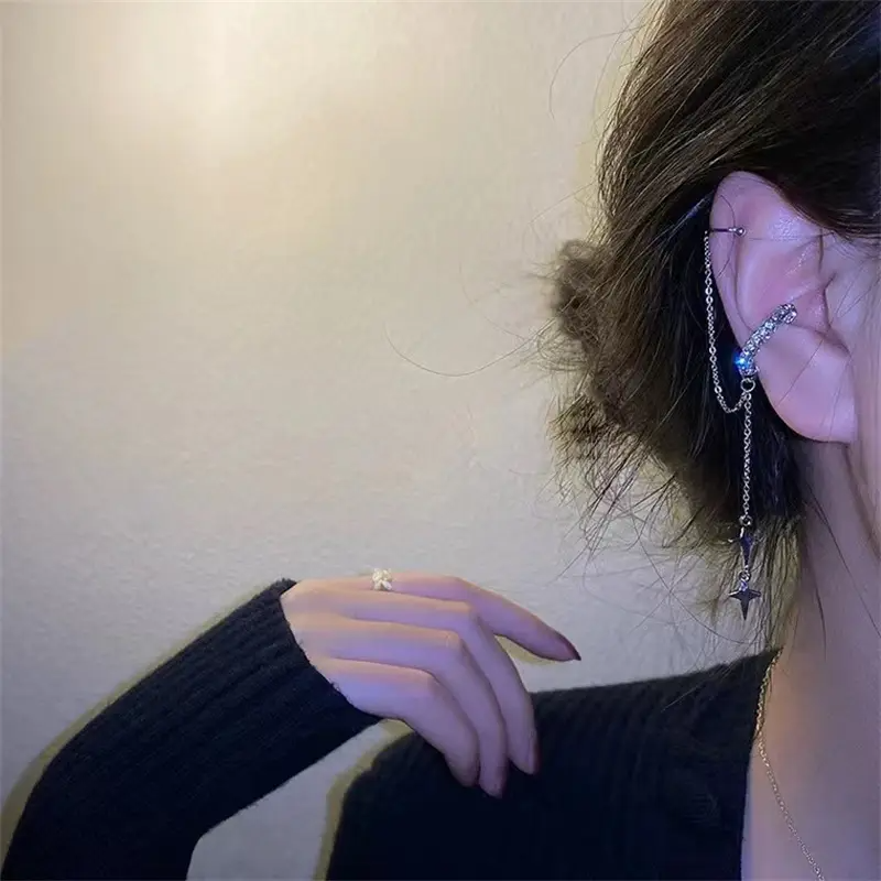 Y2K Retro Taşlı Küpe