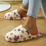 Y2K Star Peluş Terlik