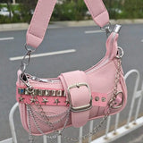 Y2K Tarzı Küçük Omuz Çantası