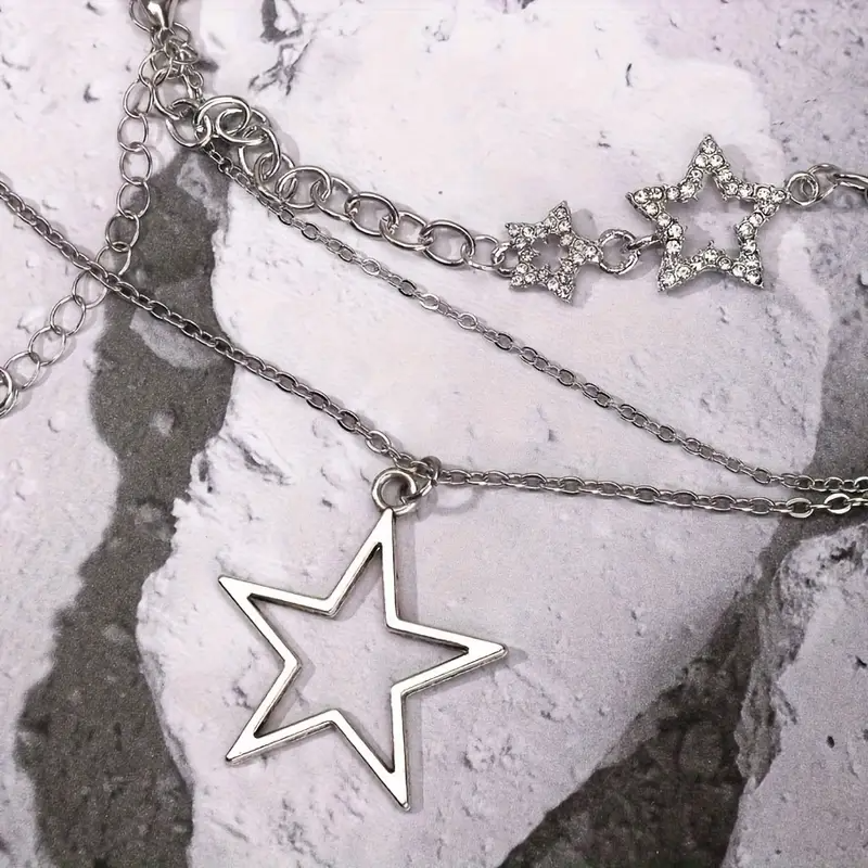 Y2K Retro Star Detaylı Kolye