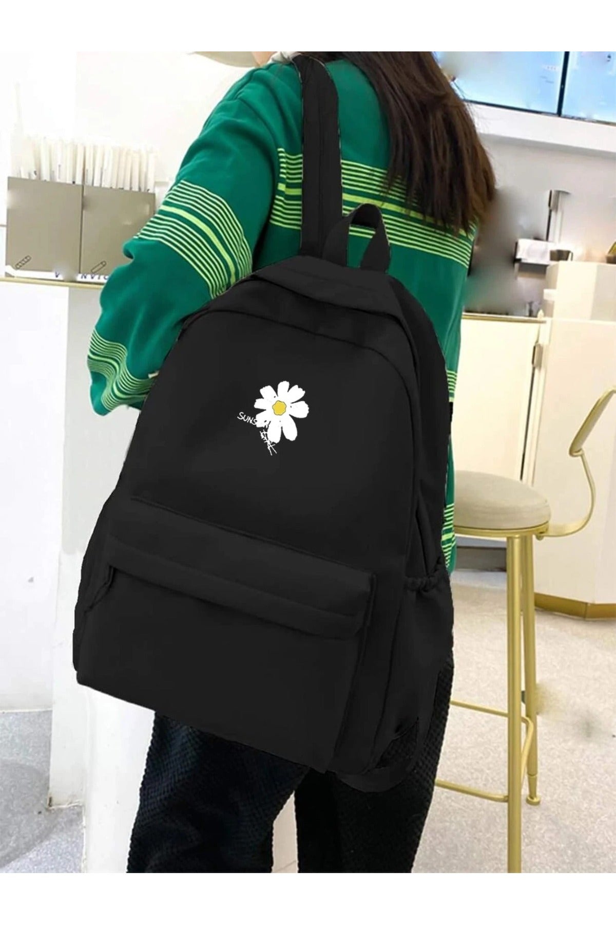 Daisy Detail Baskılı Okul, Dershane, Kurs Sırt Çantası