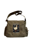 Day Light Duck Anatomy Baskılı Unisex Yeşil Postacı Çantası