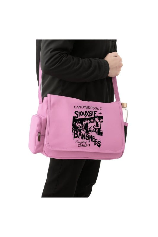 Day Light Siouxsie Banshees Baskılı Unisex Yeşil Postacı Çantası