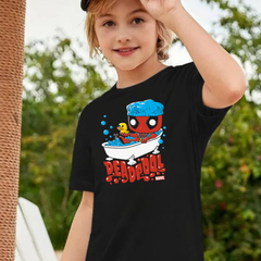 Dead Pool Kids Baskılı T-shirt