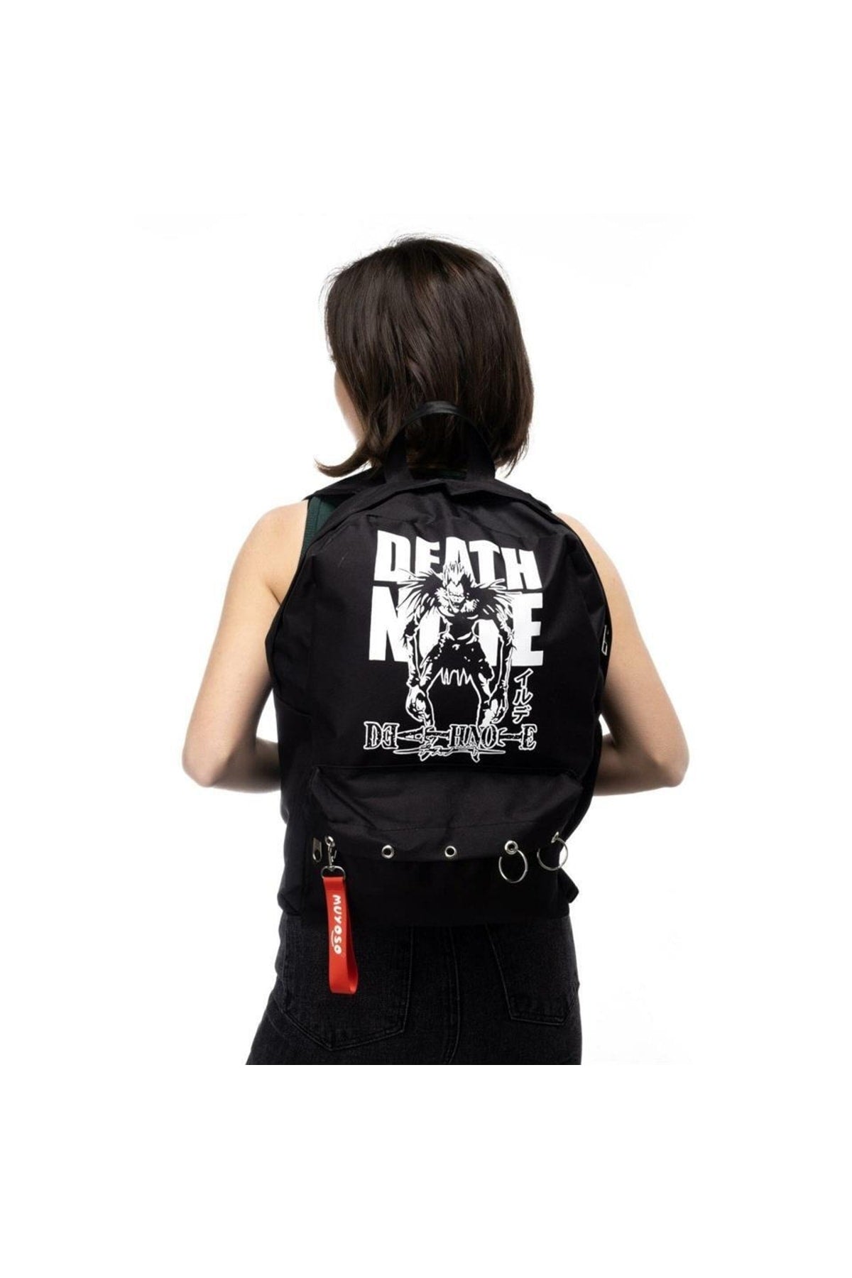 Death Note Baskı Laptop Sırt Çantası Piersingli