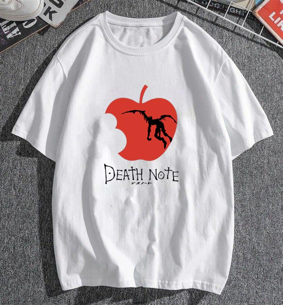 Death Note Logo Beyaz Unisex Oversize T-shirt