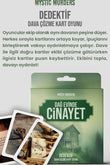 Dedektif Kart Oyunu - Dağ Evinde Cinayet