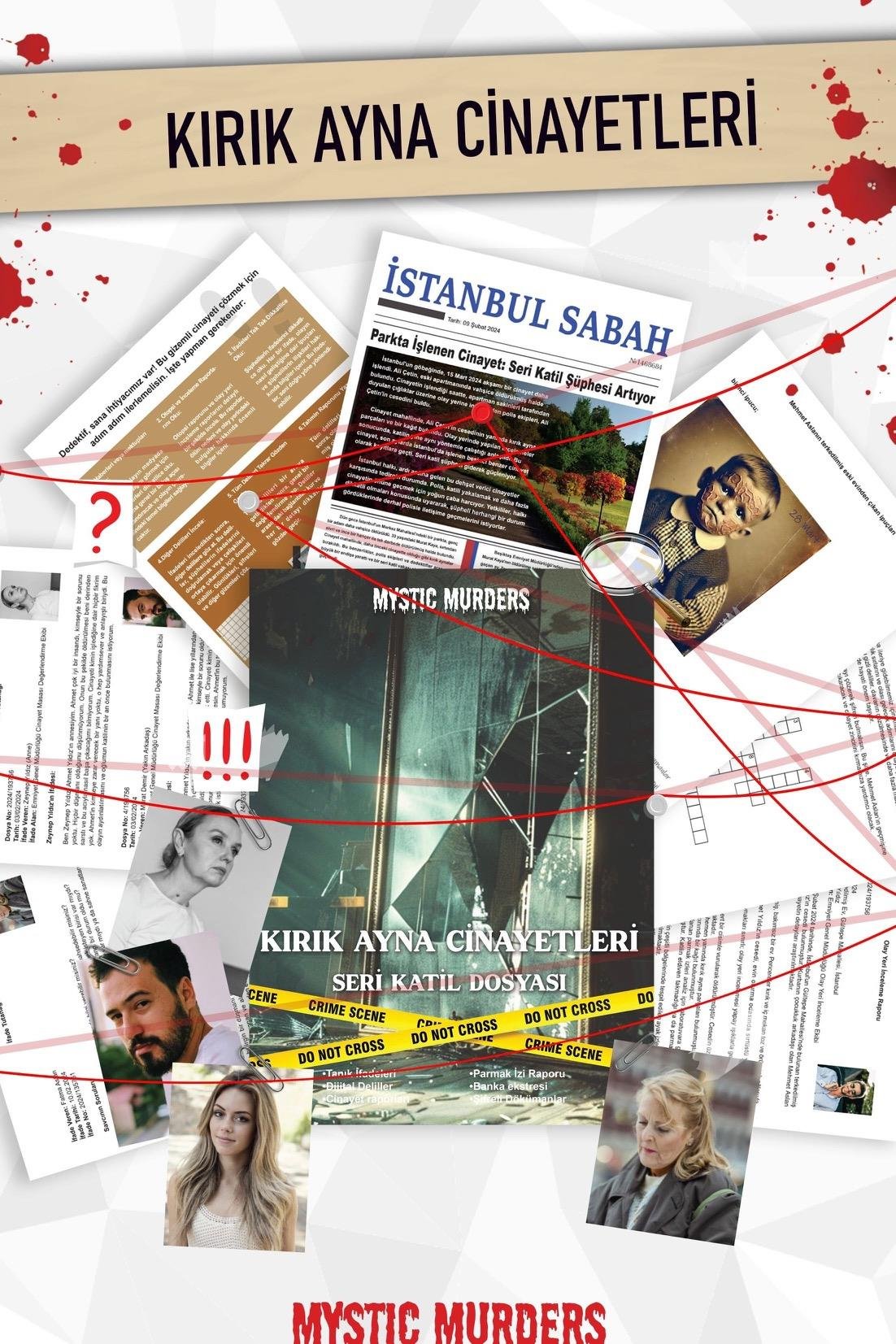 Dedektiflik Cinayet Çözme Oyunu - Kırık Ayna Cinayetleri