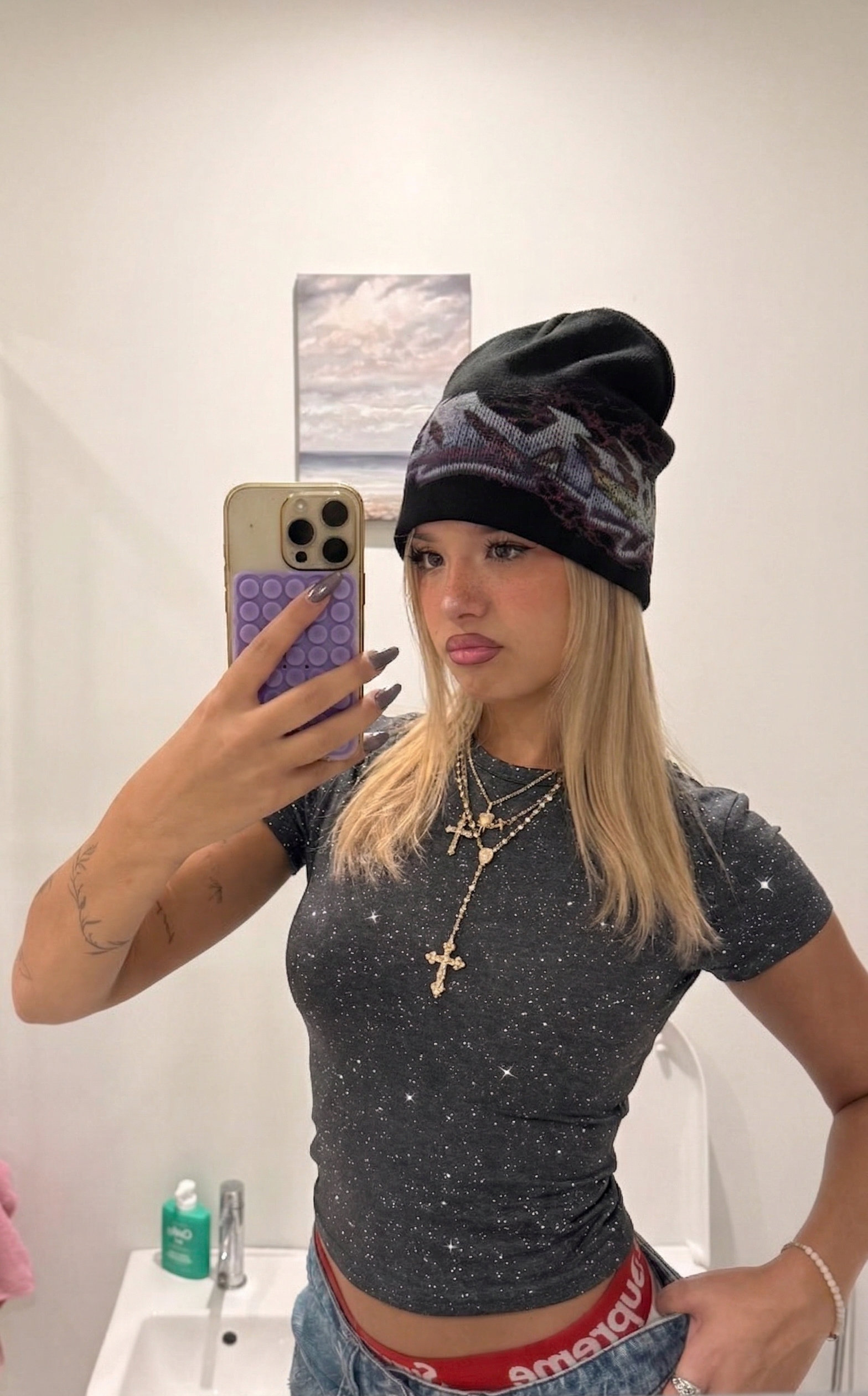 Cris Sim Detaylı Tam Boy Bluz T-shirt