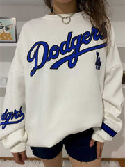 Dodgers Oversize Beyaz Sweatshirt