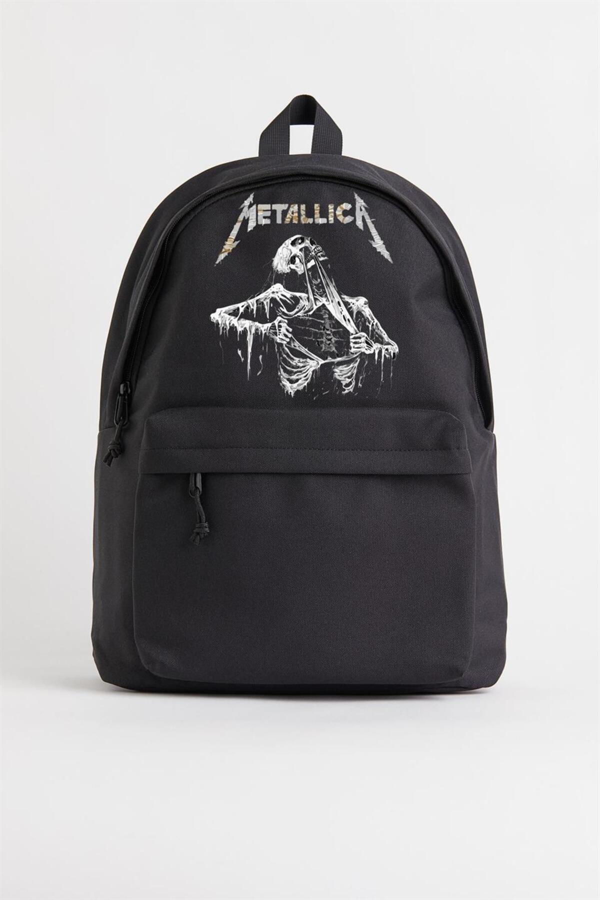 dorukhedıyelık  Metallica Skeleton Baskılı Unisex Sırt Çantası