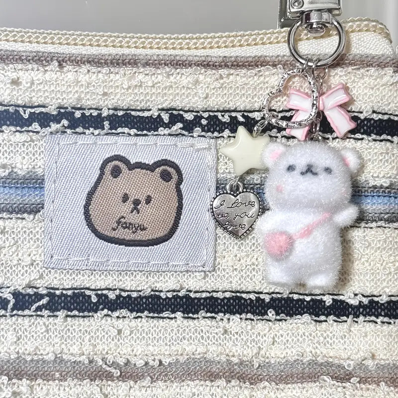 Cute Pink Bear Çanta, Telefon Charmı