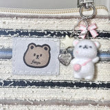 Cute Pink Bear Çanta, Telefon Charmı