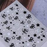 Y2K Cute Ribbon Tırnak Stickeri