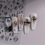 Gothic Spider Tırnak Stickeri